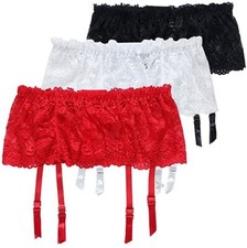 Lace Suspender Garter Belts Adjustable Strap for women Thigh High Stockings