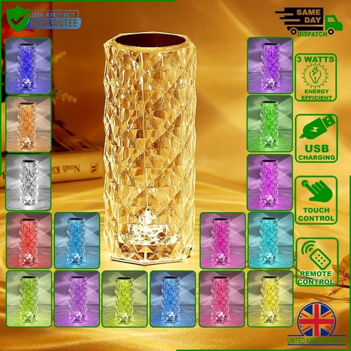 Crystal table led rechargeable - crystal,