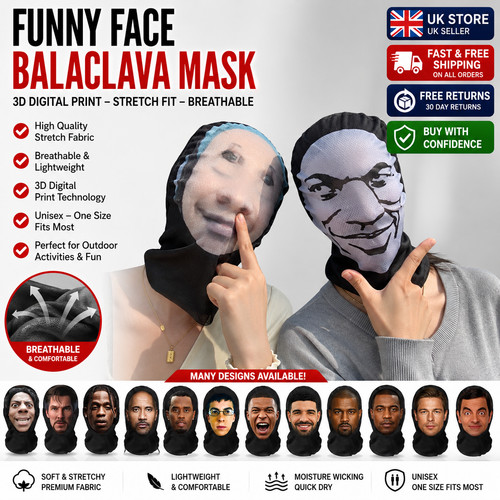 Realistic face mask full - realistic, 3d