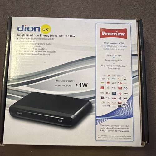 Dion freeview set top - freeview, tv