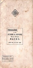1920 ~ ISLE of MAN Junior & Senior TOURIST TROPHY Race Motorcycle ~ TT PROGRAMME