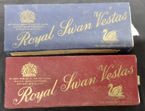 Vintage 1950s royal swan - 2x,