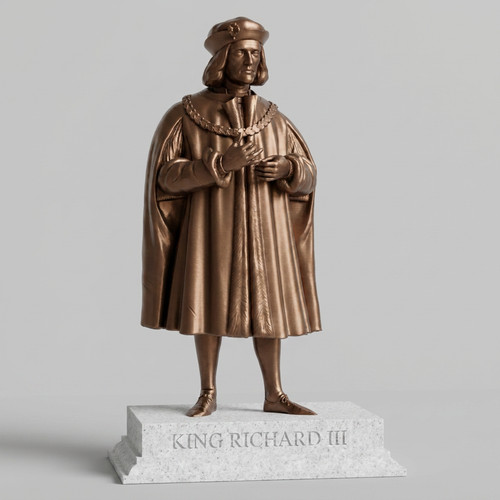 King richard iii statue - king,