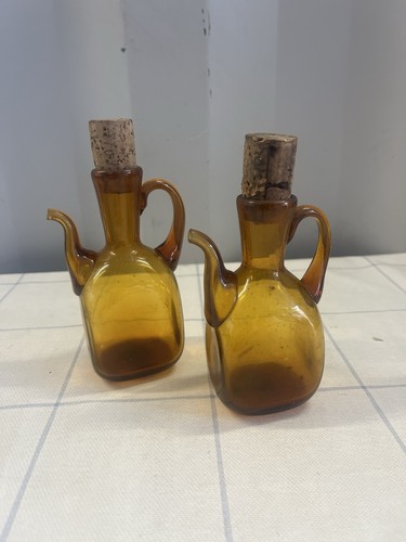 Vintage amber glass - amber,