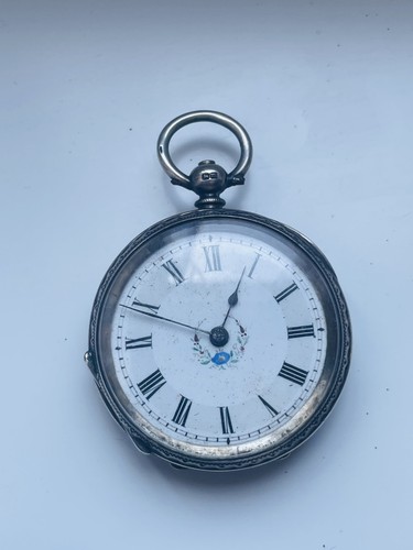 Silver antique pocket - silver,