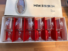 Vintage DEMA Sherries Glasses