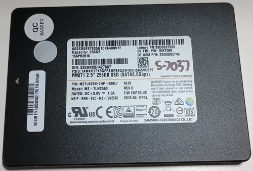 Samsung mz7ln256hchp 000l7 - samsung, mz7ln256hchp-000l7