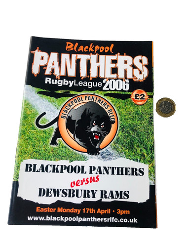 Rugby programme blackpool - rugby,