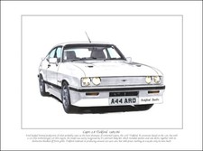 FORD CAPRI 2.8 TICKFORD 1983-86  Fine Art Print - Turbocharged 205BHP & Body Kit