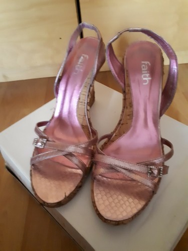 Faith womens metallic pink - womens,
