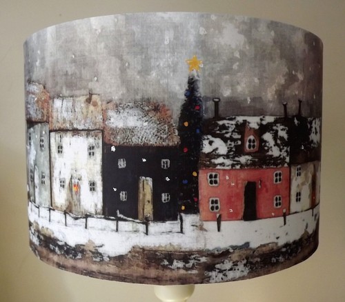 Winter house lampshade - winter,