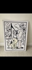 Large Velvet Colouring Art Picture SCOOBY DOO