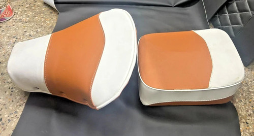 Seat white tan piaggio fit - seat, for