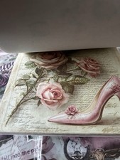 Berry Vintage Floral Scrapbook