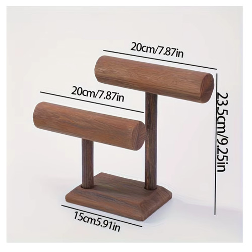 Wooden watch display stand - wooden,