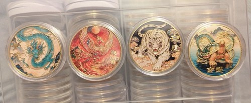 4pcs chinese mythology gold - chinese,