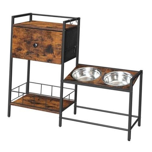 Elevated dog bowls stand - elevated,