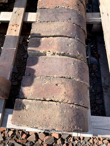 Reclaimed bullnose bricks - bullnose,