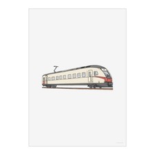 'Modern Tram' Wall Art Poster