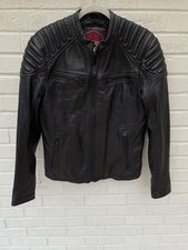 Superdry Leather Jacket Mens