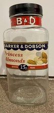 Barker & Dobson Princess Almonds 1960 Big Glass Jar