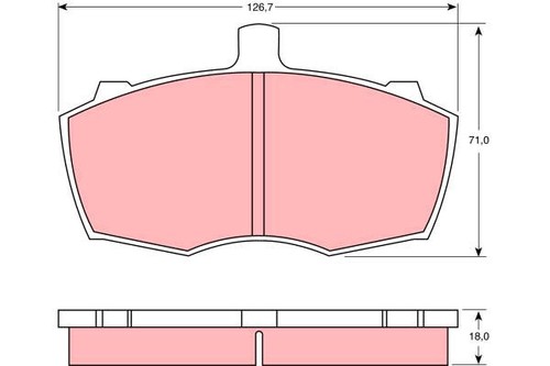 New brake pad set disc - brake,