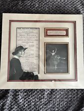 ANNA PAVLOVA Autographed