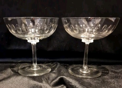 Pair crystal victorian - a,