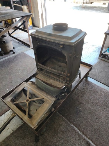 Log burner stove rebuilding - burner,