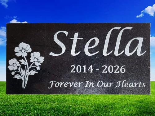 Custom engraved granite pet - custom,