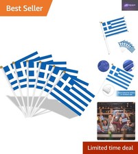 Double sided greek flags - double-sided, on