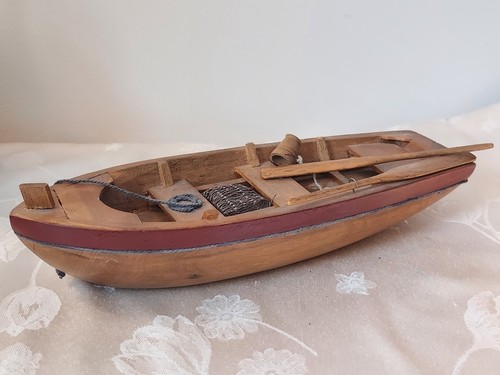 Handcrafted wooden row boat - handcrafted,