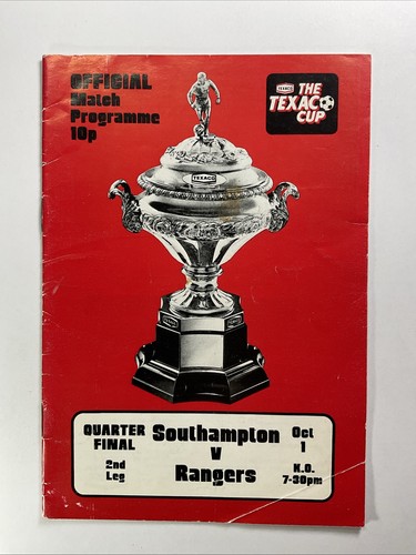 Southampton rangers texaco - v, rangers;