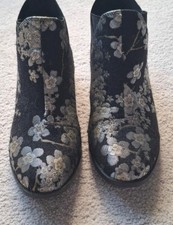 Ladies Black Silver PRIMARK