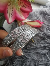 Silver Diamond Cut Bangles 
