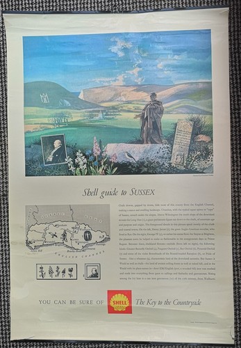 Shell guide sussex poster - sussex,