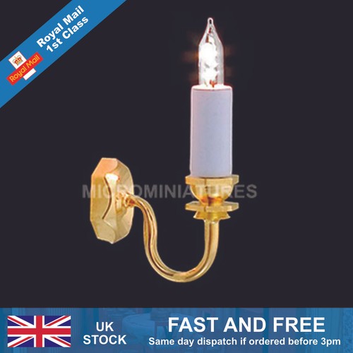 Dolls house single candle wall - dolls,