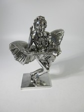 Silver Dreams by Leonardo 2008 Marilyn Monroe Statuette 10" Faux Chrome