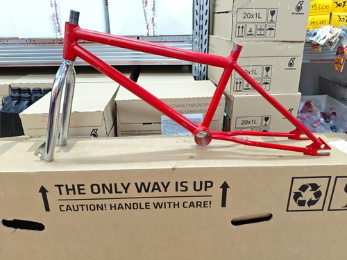 Old school bmx frame - , red