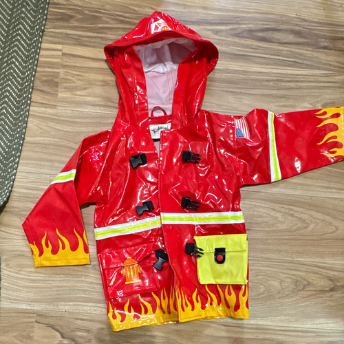 Kidorable fire chief hooded - fire,