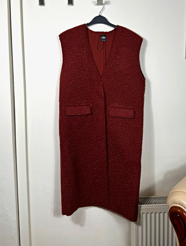 Zara women burgundy - zara, fleece