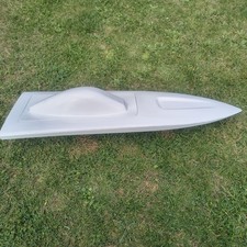 RC Boat Hull Fibreglass Model Mono 2 4s Fast Electric White 