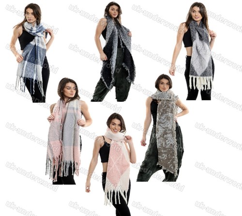 Ladies oversized scarve scarf - oversized,