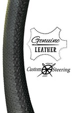 Black perforated leather - perforated,
