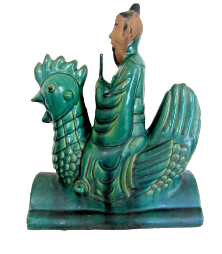 Chinese roof tile immortal man - roof,