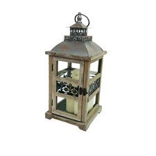 Shabby Chic 15" Wooden & Tin