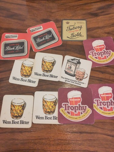 Vintage beer mats wem - vintage,