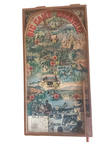 Large vintage wooden - wooden, bagatelle