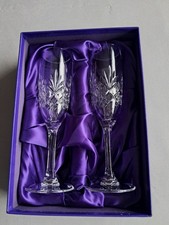 2  Boxed Edinburgh Crystal