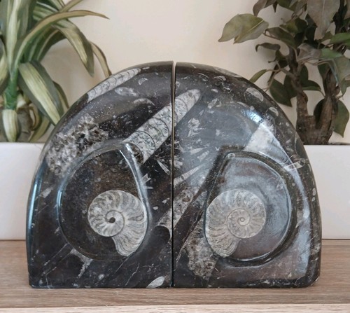 Black marble bookends 4kg - black, 3.4kg